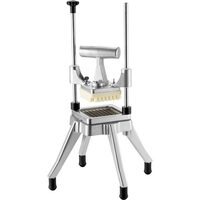 Feliator multifunctional profesional pentru cartofi, 4 x lame, Aluminiu/Inox, Vertical