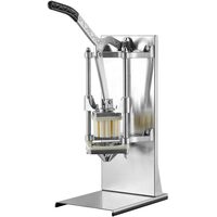 Feliator multifunctional profesional pentru legume/fructe, 4 x lame, Aluminiu/Inox, Vertical