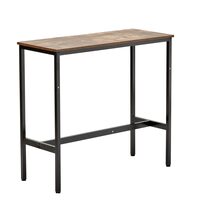 Masa de bar/pub Vivatechnix Vintage, Lemn/Otel, 90 x 40 x 100 cm, Maro