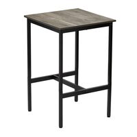Masa de bar/pub Vivatechnix Vintage, Lemn/Otel, 92 x 60 x 60 cm, Maro, picioare ajustabile