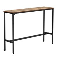 Masa de bar/pub Vivatechnix Vintage, Lemn/Otel, 140 x 100 x 38 cm, Maro, picioare ajustabile