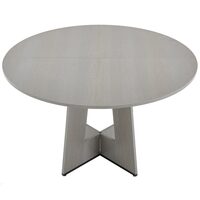 Masa rotunda de bucatarie Vivatechnix MDF, 1200x1200x750 mm, Gri, 2-4 persoane