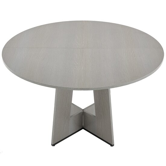 Masa rotunda de bucatarie Vivatechnix MDF, 1200x1200x750 mm, Gri, 2-4 persoane