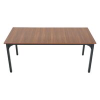 Masa de bucatarie Vivatechnix MDF/Otel, 1800x800x750 mm, Maro, 6-8 persoane