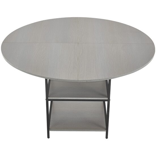 Masa rotunda de bucatarie Vivatechnix MDF/Otel, 1200x1200x750 mm, Gri, 2-4 persoane