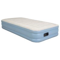 Saltea gonflabila pentru o persoana, 191 x 99 x 33 cm, max 100 kg, plasture reparare, Pompa electrica incastrata