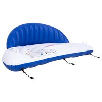 Saltea gonflabila cu spatar, pentru jocuri pe apa, 207 x 105 x 71 cm, max 100 kg, plasture reparatie