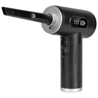 Suflanta aer pentru Indepartare praf si Aspirare PC, Par de animale, Tastatura, Canapea, Lanterna LED, Afisaj LED, Negru, Acumulator