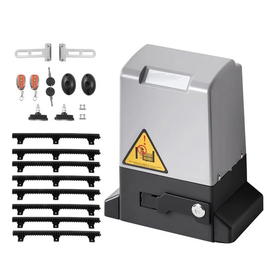 Kit automatizare poarta culisanta, max 1000 kg, Lungime suporti 4 m, 2 x Telecomanda, 400 W, viteza 10 m/min