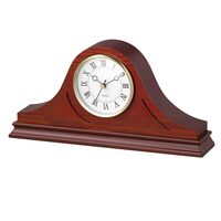 Ceas retro Lemn pin, Mecanism Quartz, 335 x 60 x 164 mm, Maro