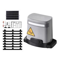 Kit automatizare poarta culisanta cu alimentare solara sau la retea, max 816 kg, Lungime suporti 4 m, 2 x Telecomanda, 280 W, viteza 8 m/min