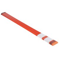 Set 100 tarusi marcaj pentru sosea, Reflectorizant, Inaltime 183 cm, fibra de sticla, Varf otel, Burghiu inclus