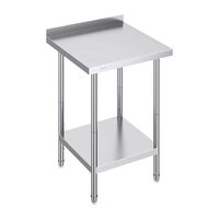 Masa de lucru Inox, pentru preparare alimente, 610x610x914 mm, 1 x rafturi