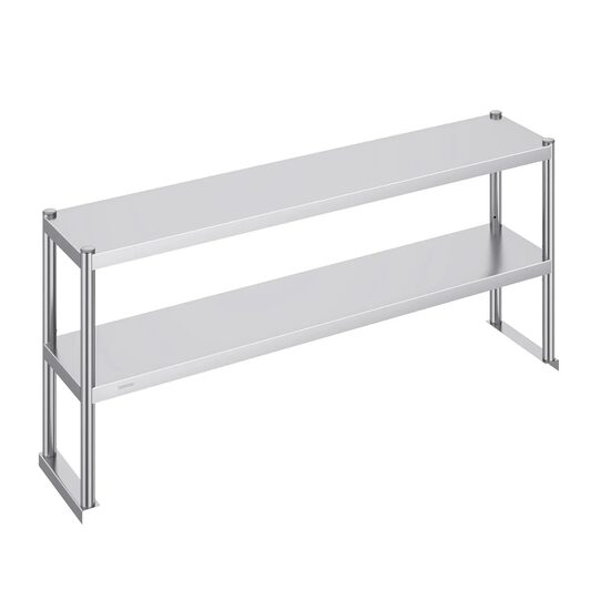 Masa de lucru Inox, pentru preparare alimente, 305x1520x600 mm, 1 x rafturi