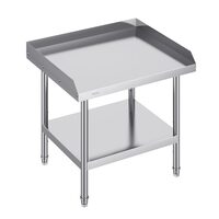 Masa de lucru Inox, pentru preparare alimente, 610x711x660 mm, 1 x rafturi