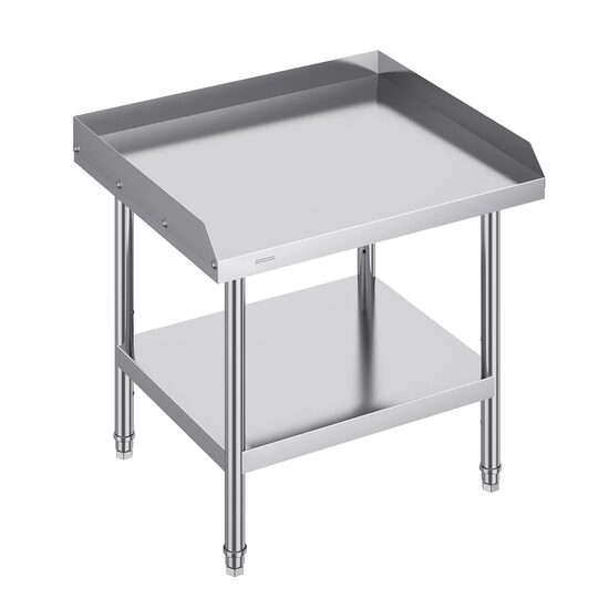 Masa de lucru Inox, pentru preparare alimente, 610x711x660 mm, 1 x rafturi