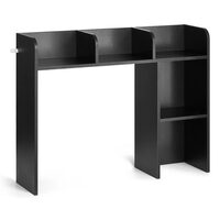 Raft multifunctional pentru birou, 2 etaje, 94.5 x 24.1 x 73.4 cm, Negru