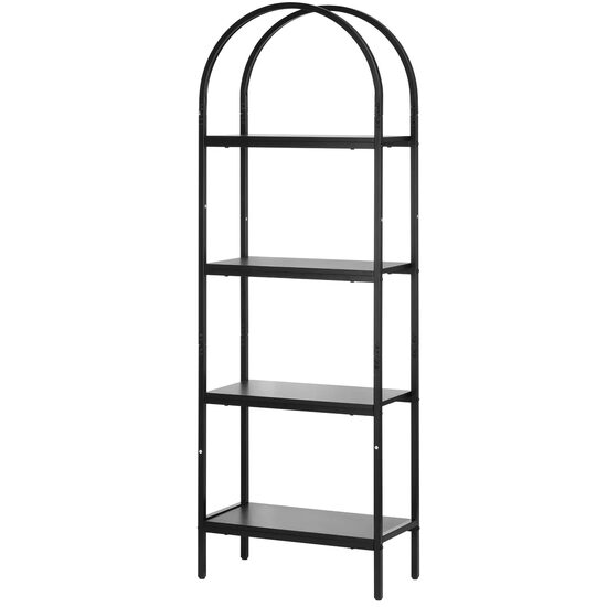 Raft multifunctional cu 4 etaje, Metal, 300 x 600 x 1800 mm, pentru plante, carti, decoratiuni