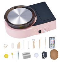 Mini Roata de olarit pentru copii, Diametru 158 mm, 30W, Roz, 0-140rpm, Accesorii olarit
