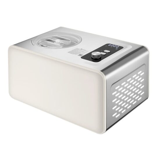 Aparat de preparat inghetata 3in1, Inox, Capacitate 2 l, 150 W, Compresor incorporat