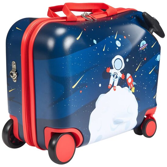 Troler pentru copii, Space Adventure,  Capacitate 26 l, 6 x roti, ABS/PC, 470 x 275 x 370 mm