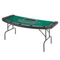 Masa de poker pliabila, 7 jucatori, sine captusite, suporturi pentru pahare din otel inoxidabil, 1830 x 825 x 755 mm, Verde/Negru