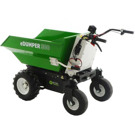 Roaba electrica GreenBay, 1 kW, 48 V, 20 Ah, viteza 5 km/h, capacitate 500 kg, basculabila hidraulic