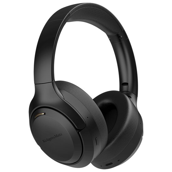 Casti wireless cu atenuare zgomot ANC F8A, Diametru difuzor 40 mm, Negru, Bluetooth 5.4