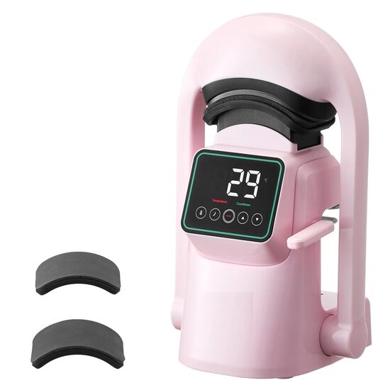 Presa termica pentru Sepci/Palarii, 350 W, 40-205 ℃, 2 placi, Roz