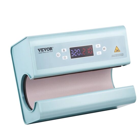 Presa termica cu reglare automata a presiunii, pentru Cani, 550 W, 40-190 ℃,  Albastru