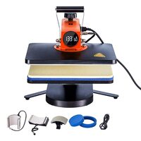 Presa termica 5 in 1 pentru tricouri/sepci/cani, 930 W, 40-205 ℃,  Placa de încălzire 30 x 38 cm