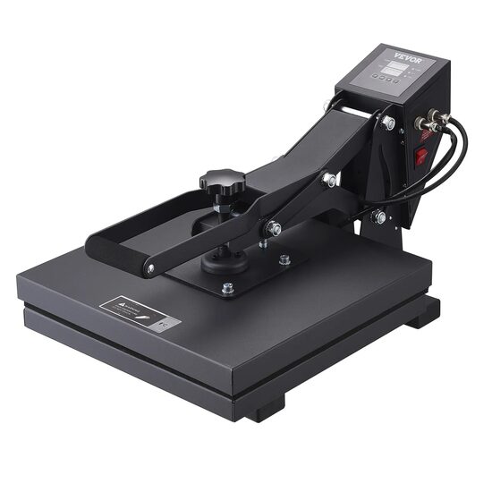 Presa termica de transfer pentru tricouri, 1200 W, 0-232 ℃,  Dimensiunea plăcii de încălzire 38 x 38 cm