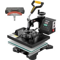 Presa termica 2 in 1 pentru tricouri/sepci, 650 W, 0 - 250 ℃, Placa de încălzire 25.4 x 30.5 cm