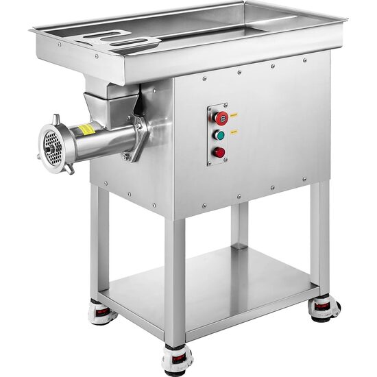Masina electrica de tocat carne, Industriala, nr.32, lame inox, 2200W, Accesoriu carnati, Capacitate 10 kg/min