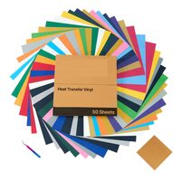 Hartie vinil plotter, 50 buc, Transferabil termic, Dimensiune 304.8 x 304.8 mm, Multicolor