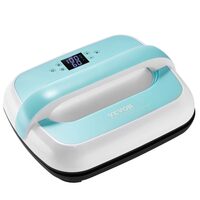 Presa termica portabila pentru transfer, 770 W, 40-205 ℃ Placa de încălzire 30 x 25 cm, albastru