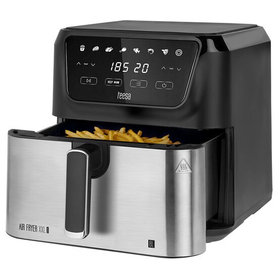 Friteuza Airfryer, 8 l, putere 1700 W, Ecran tactil, Temporizator, 8 programe