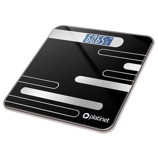 Cantar din sticla securizata, Electronic, max 180 kg, 2 x AAA, Alarma suprasarcina