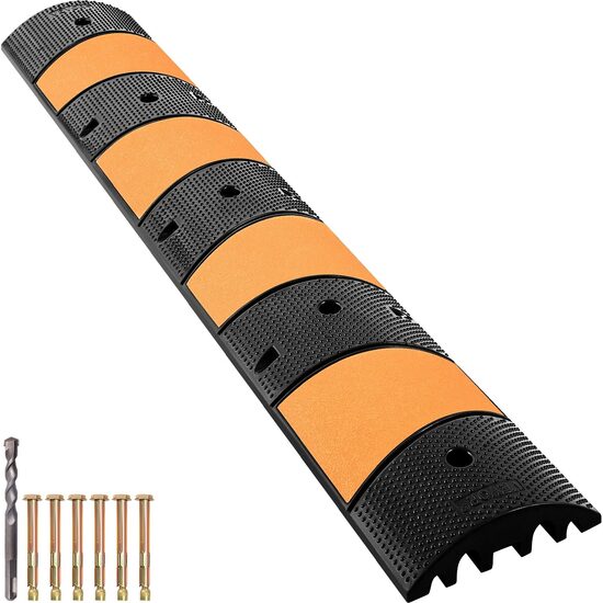 Limitator de viteza cu protectie cabluri, max 10 tone/axa, 185 x 31 x 5.5 cm, 2 canale