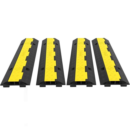Set 4 Limitatoare de viteza cu protectie cabluri, max 5 tone/axa, 101 x 24.5 x 5 cm, 2 canale