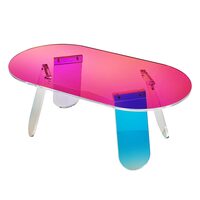 Masuta de cafea, Acril, 950x500x350mm, Multicolor