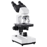 Microscop binocular compus, Profesional, Zoom 40-5000x, Iluminare LED reglabilă, rotativ la 360°, înclinat la 30°, 200 x 140 x 345 mm