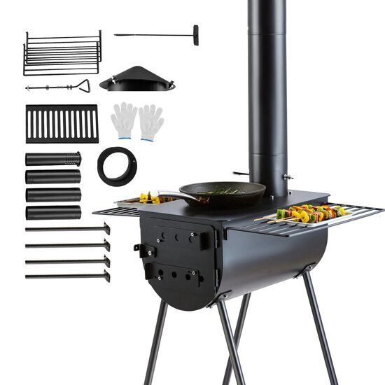 Soba camping, Portabila, Otel, 590 x 790 x 2620 mm, Inaltime cos 2.6 m
