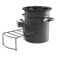 Soba camping tip racheta, Portabila, Otel, 222 x 300 mm, fara cos, geanta inclusa