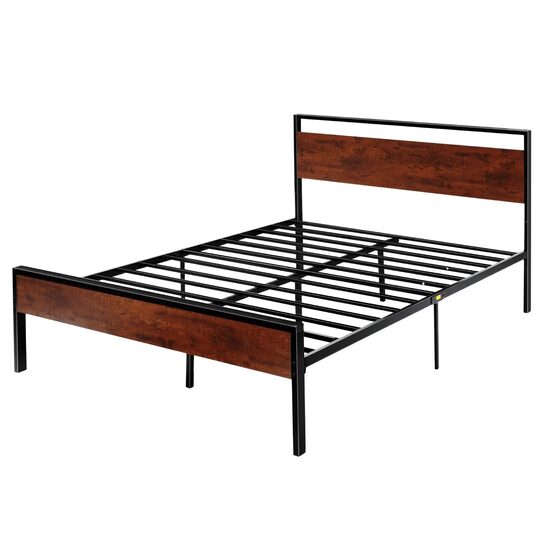 Cadru pat cu platforma metalica, 2135 x 1535 x 990 mm, capacitate max 454 kg