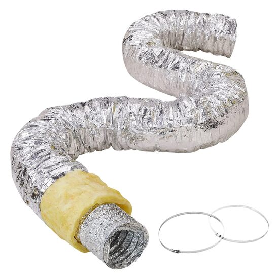 Tubulatura flexibila pentru evacuare aer, controlul temperaturii, dezumidificare , Lungime 7.6 m, diametru 127 mm
