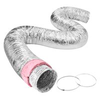 Tubulatura flexibila pentru evacuare aer, controlul temperaturii, dezumidificare , Lungime 7.6 m, diametru 101.6 mm