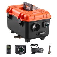 Incalzitor portabil, Sirocou diesel, 8 kW, 220 V AC, 12/24 V DC, Telecomanda, consum 0.16-0.4 l/h, Alarma Monoxid de Carbon, Rezervor 4 l