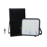 Proiector led cu incarcare solara, 100 W, Lumina Rece, 1100 lm, IP65, Li-Ion, 162x181x45.3 mm, Telecomanda