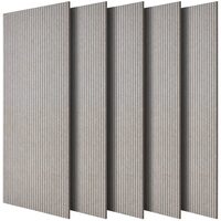 Set 5 panouri acustice fonoabsorbante, 1200 x 600 x 10 mm, Maro, Autoadezive